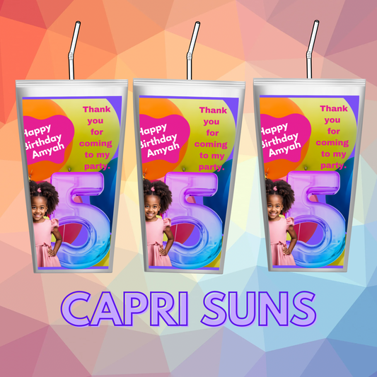 Customized Capri Suns