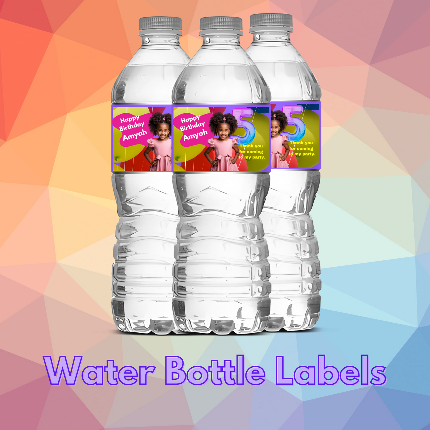 Customized Water Bottle Labels