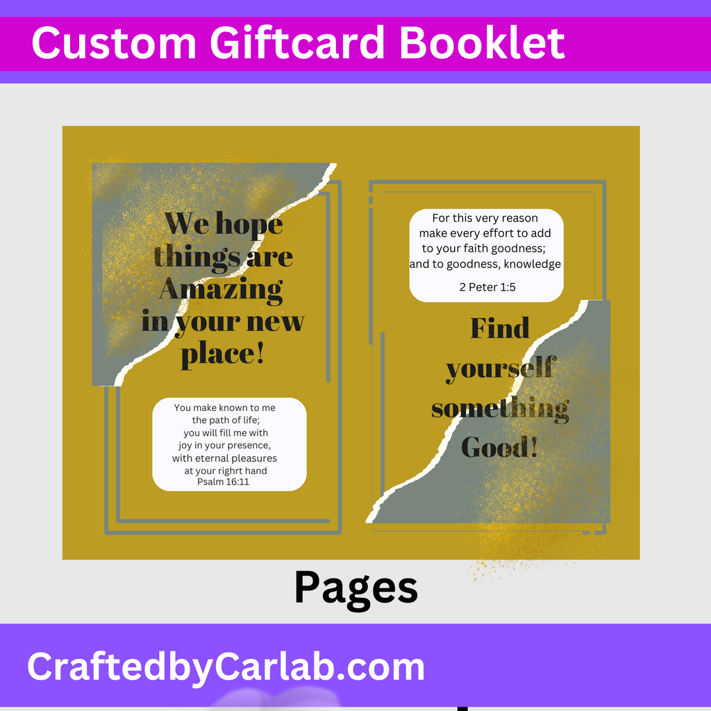 Custom Giftcard Booklet