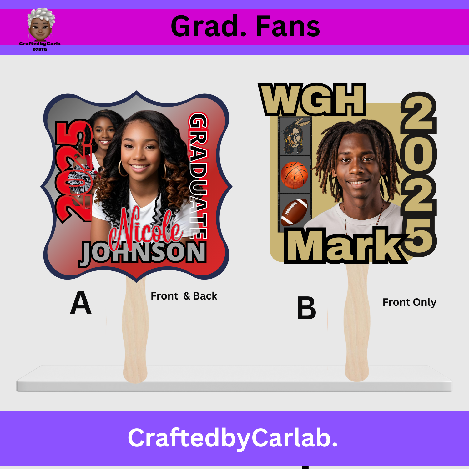 Graduation Fans – Crafted By Carla B
