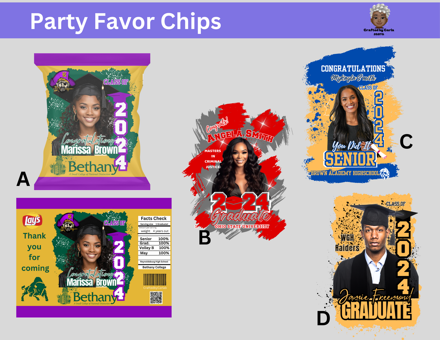 Customized Chip Bags - Graduation