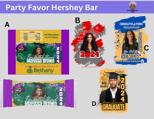 Customized Candy Bars NO Foil - Graduation