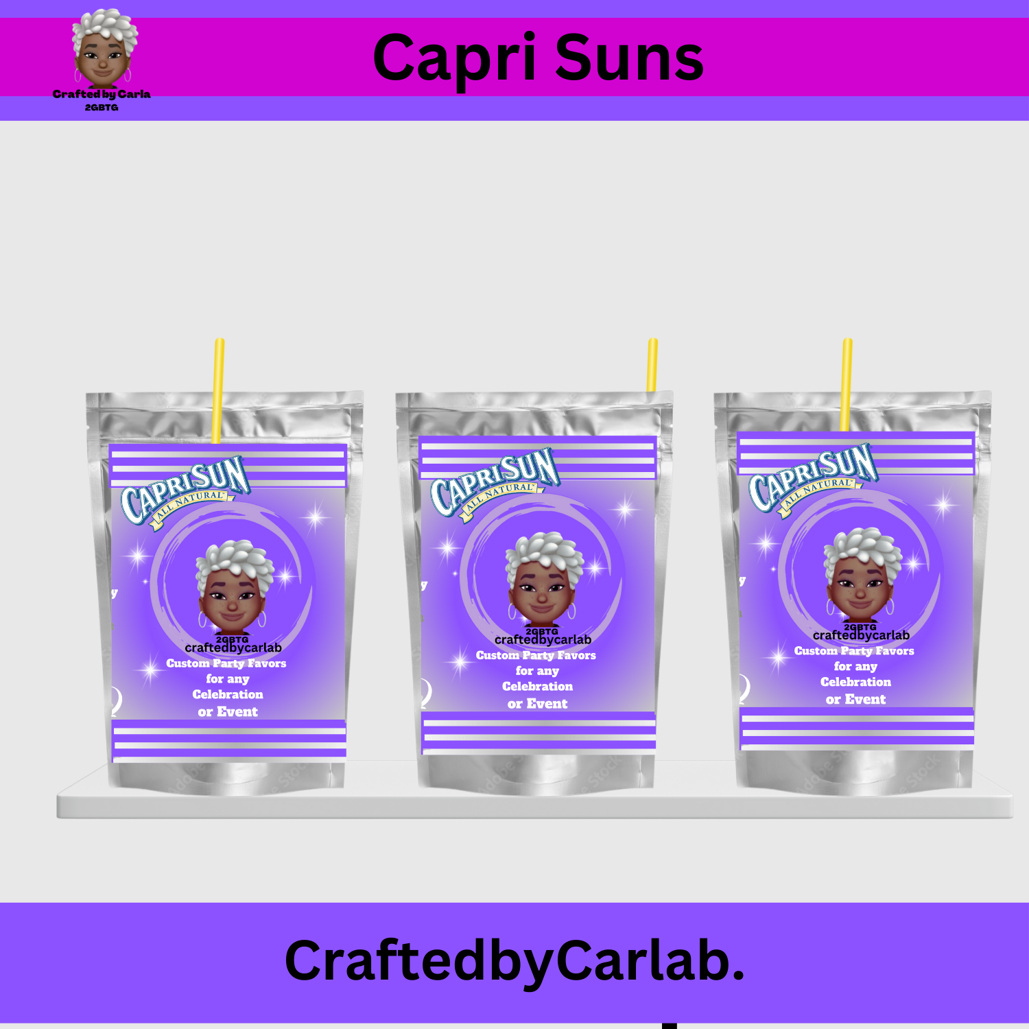 Customized Capri Suns