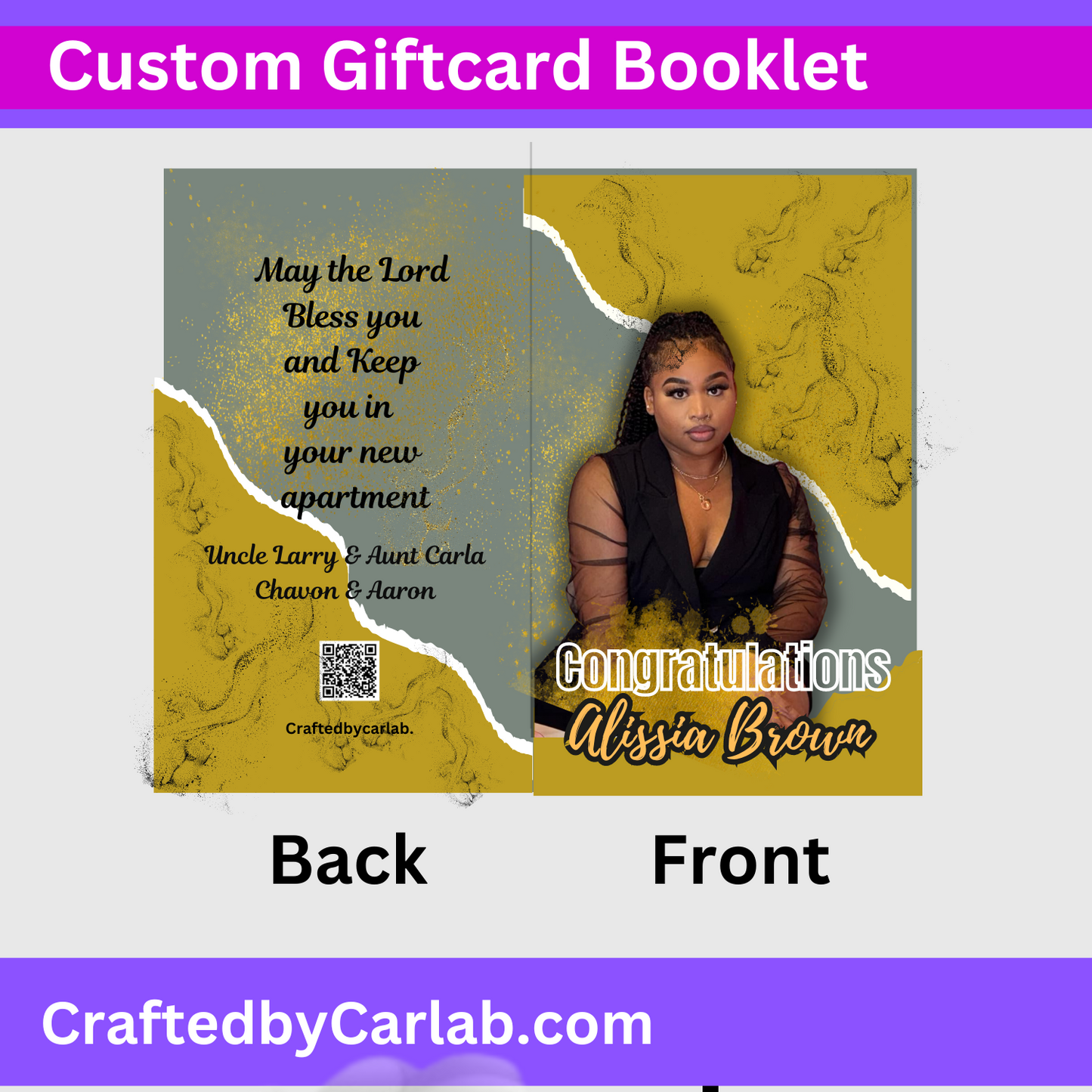 Custom Giftcard Booklet