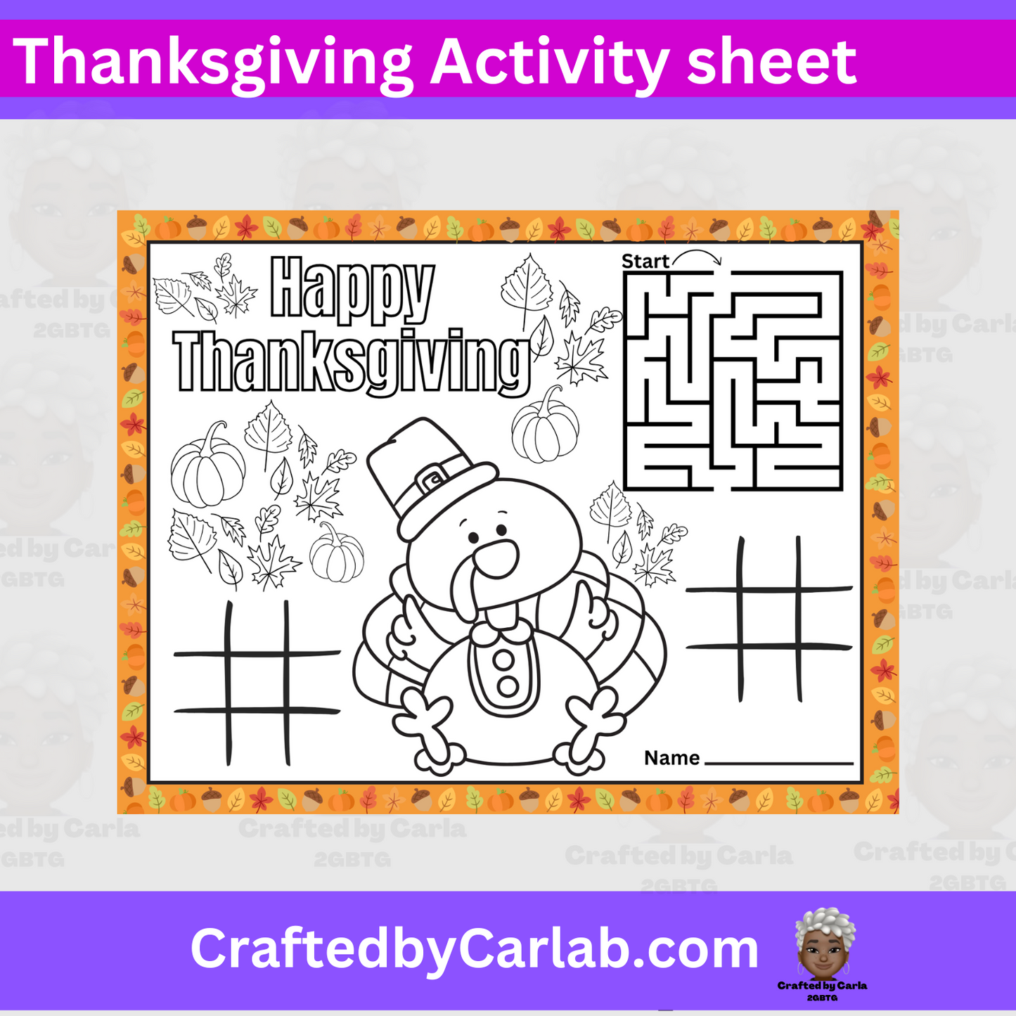 Thanksgiving activity sheet